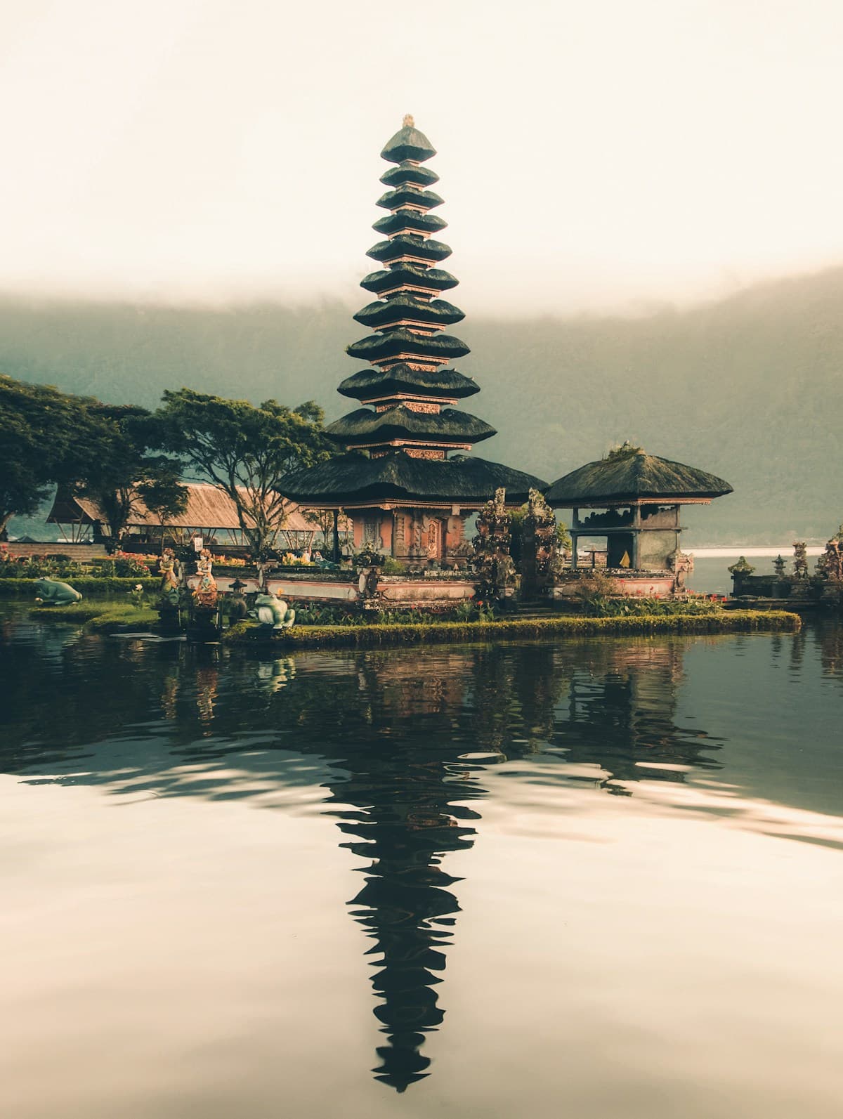 Ulun Danu Beratan Water Temple on Lake Bratan
