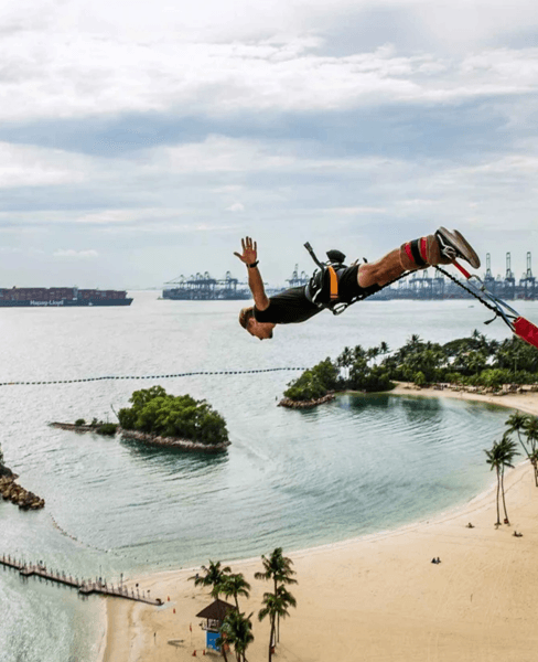 Sentosa Skypark Bungee Jump & Tropical Coastline